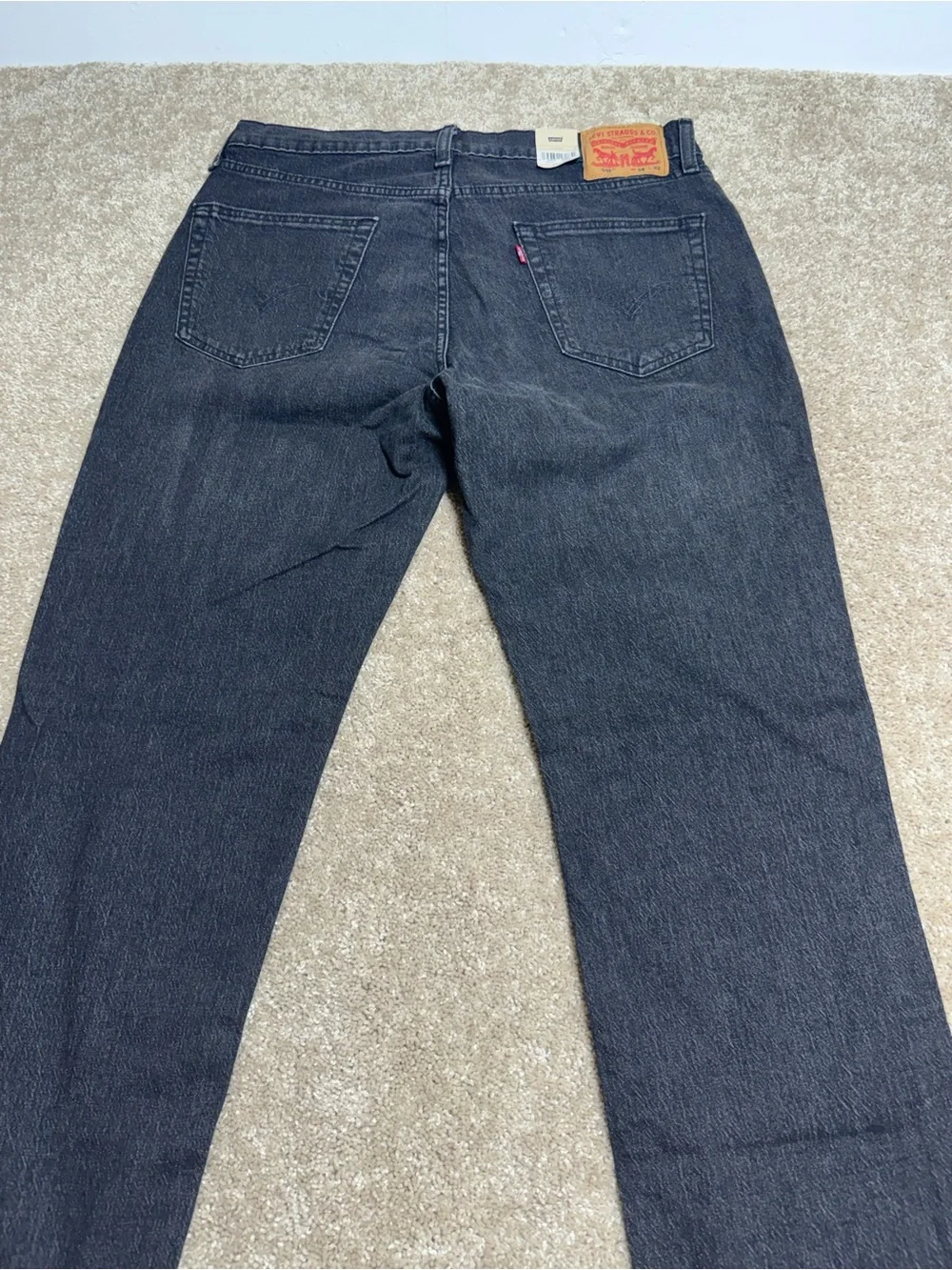Levi's Black Straight Leg Jeans